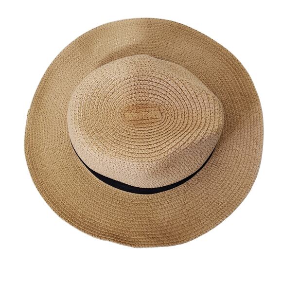 100% Paper Fedora with Black Band and Adjustable Interior Band - Picture 5 of 9